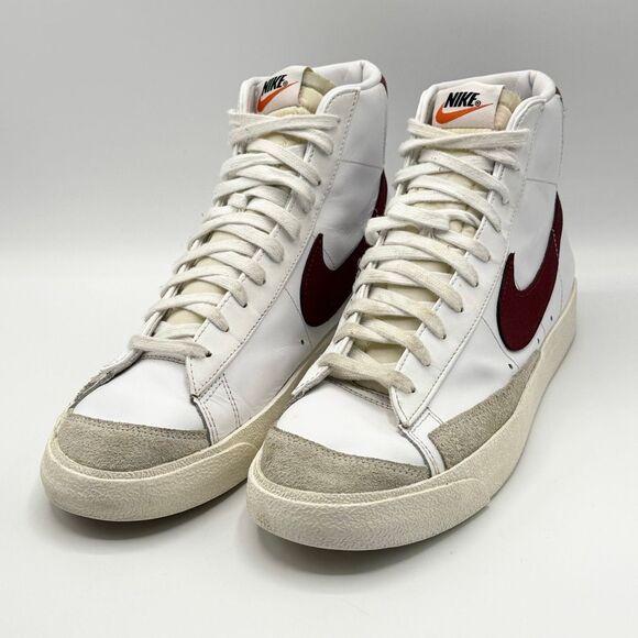 Nike Blazer Mid 77 Sneakers in White Team Red - US Men’s 11 / BQ6806-111 - Picture 1 of 11